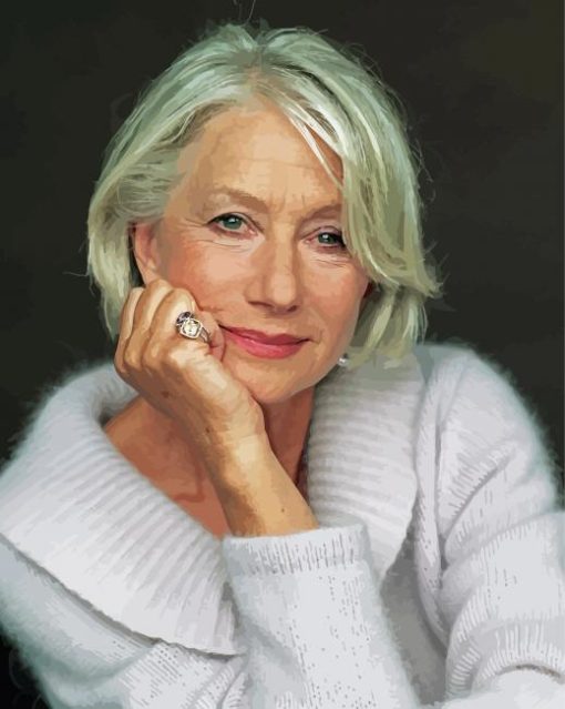 English Actor Helen Mirren Diamond Painting