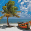 Florida Keys Old Boat Diamond Painting