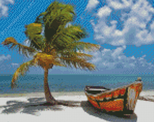 Florida Keys Old Boat Diamond Painting