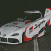 Funny Car GR Supra Diamond Painting