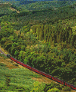 Goathland Train Landscape Diamond Painting