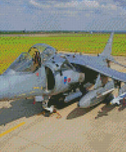 Harrier Jet Diamond Painting