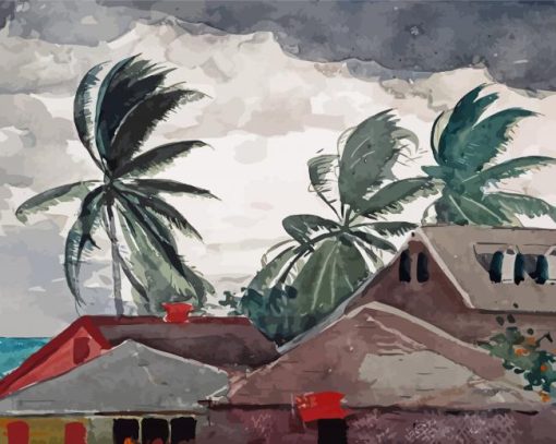 Hurricane Bahamas By Homer Winslow Diamond Painting