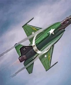 JF17 Fighter Jet Diamond Painting