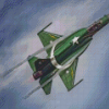 JF17 Fighter Jet Diamond Painting