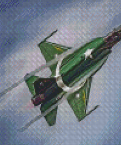 JF17 Fighter Jet Diamond Painting