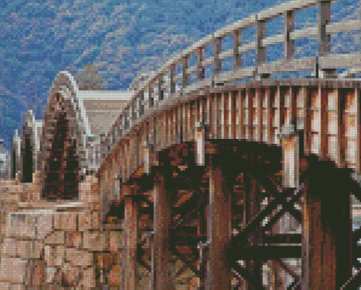 Japan Kintai Arch Bridge Diamond Painting