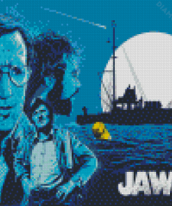 Jaws Movie Illustration Diamond Painting