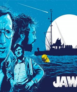 Jaws Movie Illustration Diamond Painting