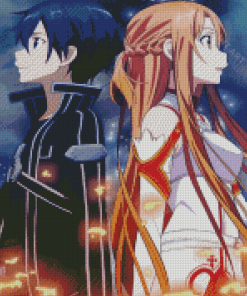 Kirito Asuna Diamond Painting