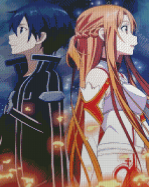 Kirito Asuna Diamond Painting