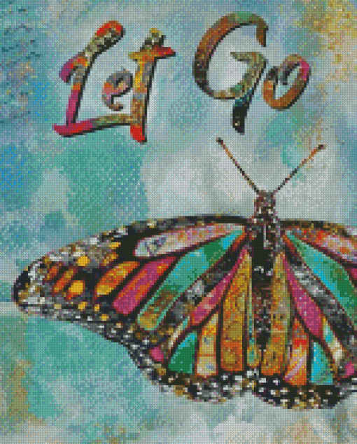 Let Go Butterfly Diamond Painting