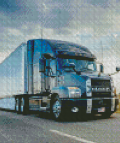 Mack Truck On Road Diamond Painting