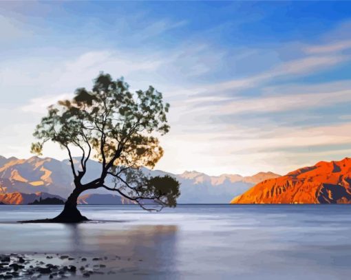 NZ Lake Wanaka Diamond Painting