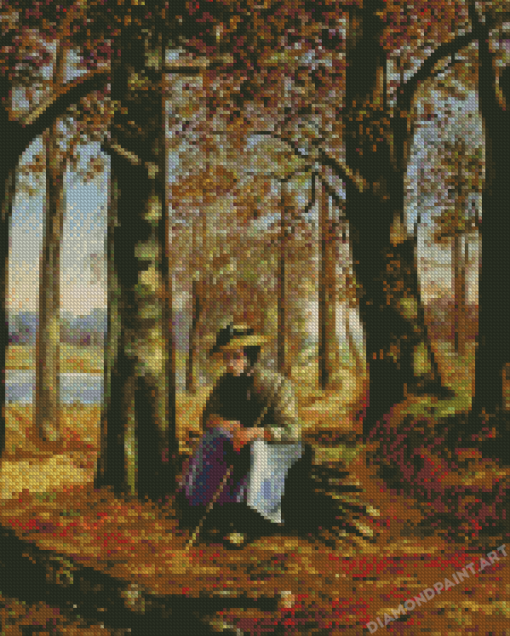 Old Woman In The Woods Diamond Painting