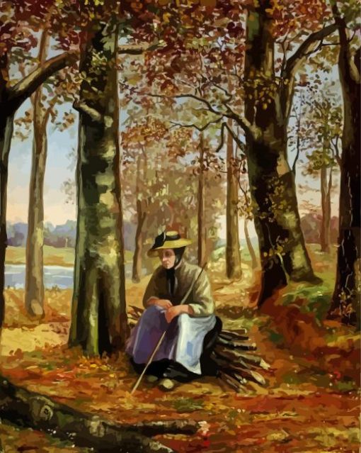 Old Woman In The Woods Diamond Painting