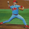 Ole Miss Rebels Baseballer Diamond Painting