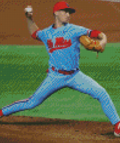 Ole Miss Rebels Baseballer Diamond Painting