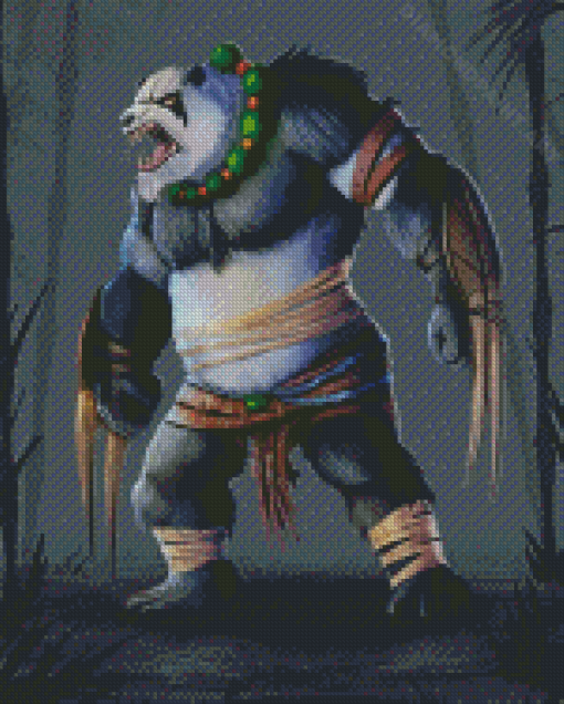 Panda Warrior Diamond Painting