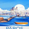 Paros Illustrated Poster Diamond Painting