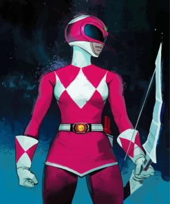 Pink Power Rangers Character Diamond Painting