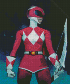 Pink Power Rangers Character Diamond Painting