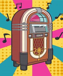 Pop Art Jukebox Diamond Painting