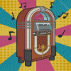 Pop Art Jukebox Diamond Painting