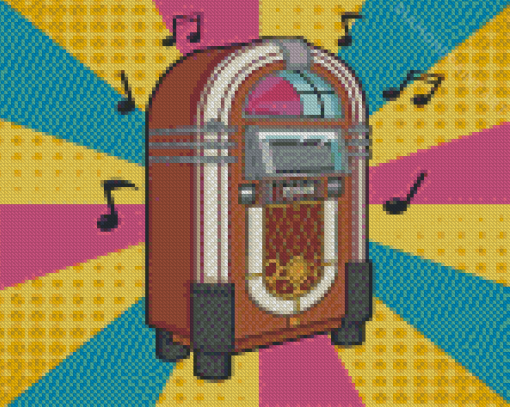 Pop Art Jukebox Diamond Painting