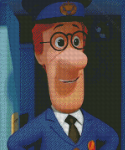 Postman Pat Movie Character Diamond Painting