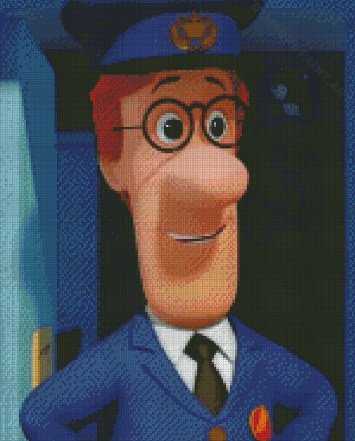 Postman Pat Movie Character Diamond Painting