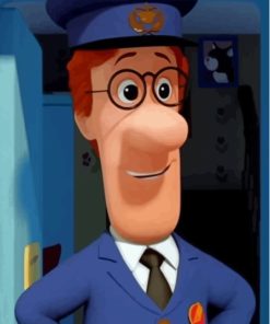 Postman Pat Movie Character Diamond Painting