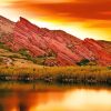 Red Rocks Amphitheatre At Sunset Diamond Painting