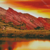 Red Rocks Amphitheatre At Sunset Diamond Painting