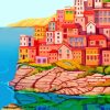 Sardinia Buildings Art Diamond Painting