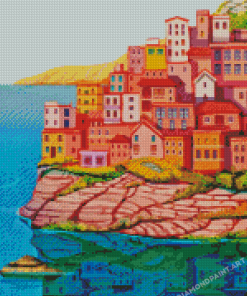 Sardinia Buildings Art Diamond Painting