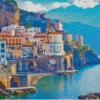 Sardinia Island Buildings Diamond Painting