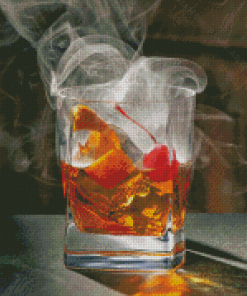 Social Smoked Old Fashioned Diamond Painting