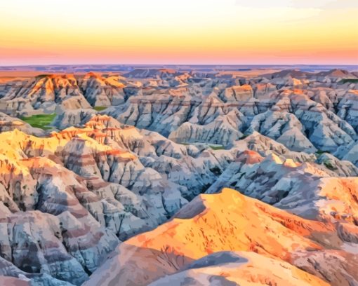 South Dakota Badlands Diamond Painting