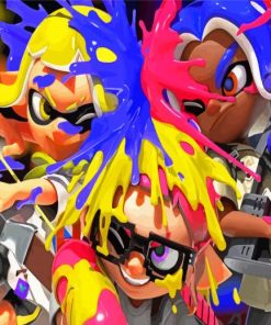 Splatoon 3 Shooter Video Game Diamond Painting