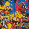 Splatoon 3 Shooter Video Game Diamond Painting