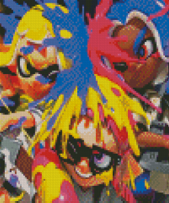 Splatoon 3 Shooter Video Game Diamond Painting