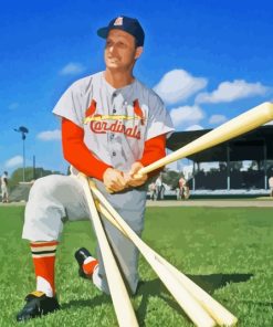 Stan Musial Stan The Man Diamond Painting