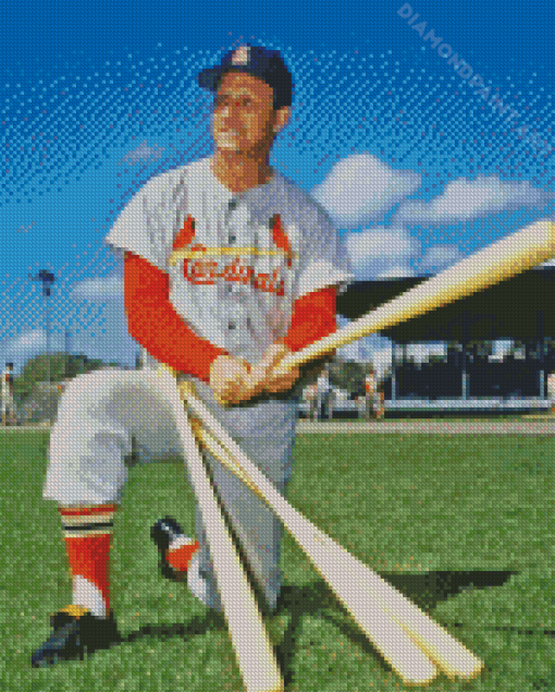 Stan Musial Stan The Man Diamond Painting