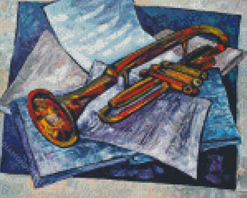 Still Life Trumpet Diamond Painting