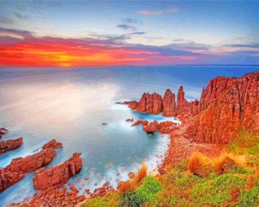 Sunset Australia Phillip Island Diamond Painting