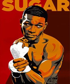 The Boxer Sugar Ray Robinson Diamond Painting