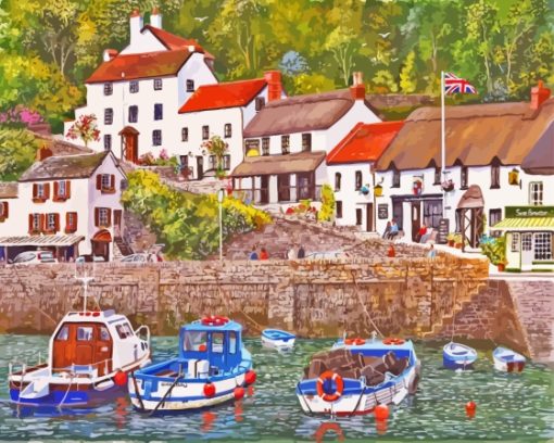 The Lynmouth Harbour Diamond Painting