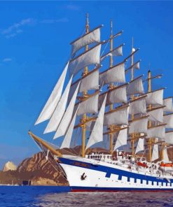 The Square Rigger Ship Diamond Painting