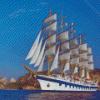 The Square Rigger Ship Diamond Painting